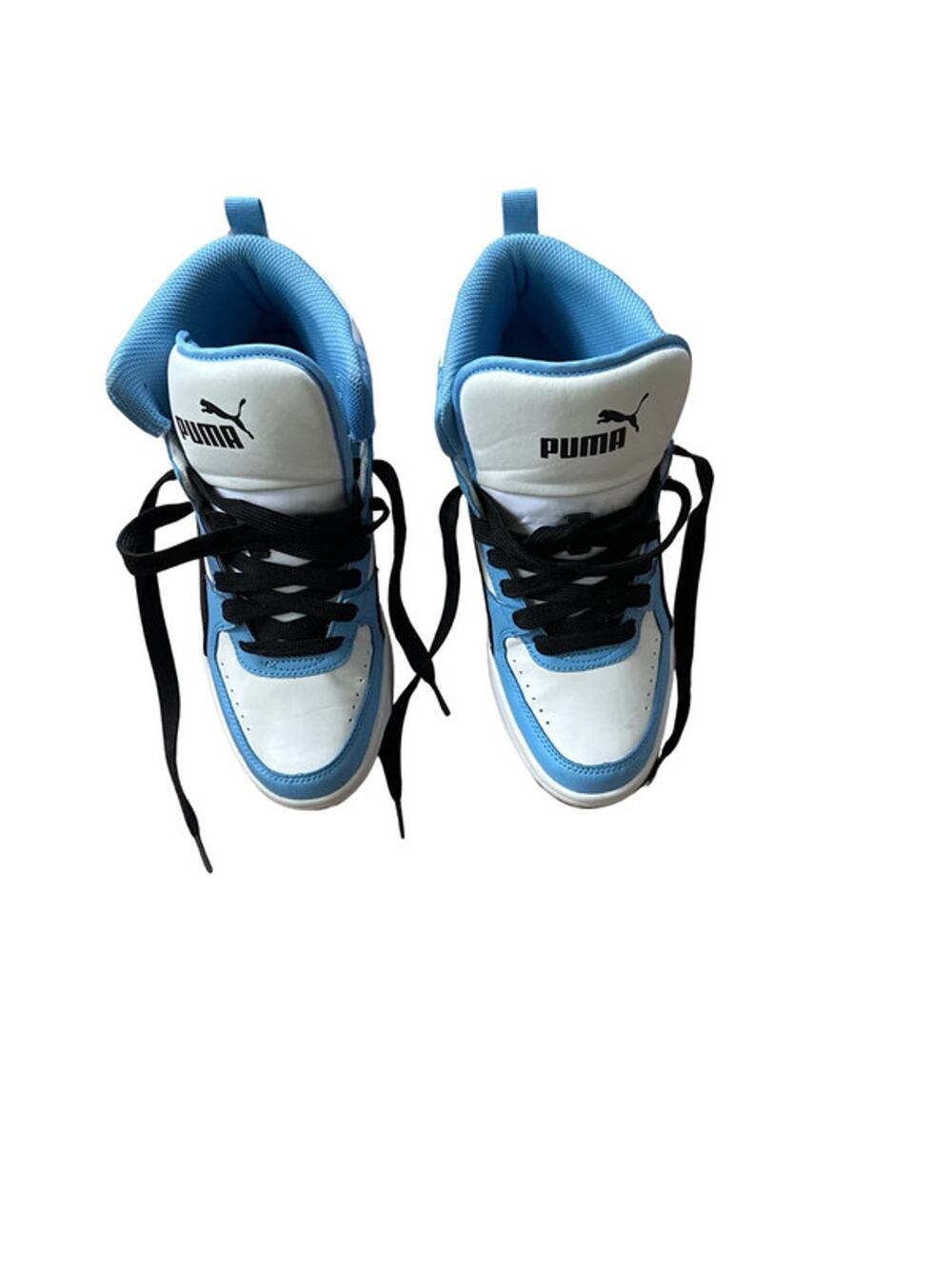Puma Rebound Boys Blue High Top Sneakers Size 7C